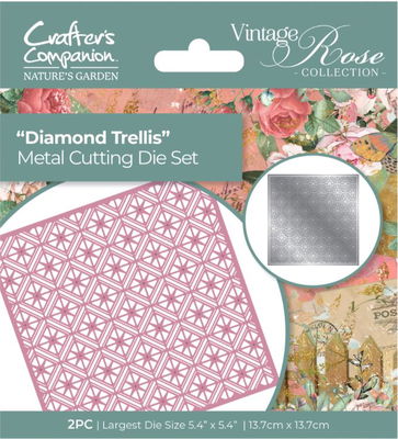 Crafters companion - metal die - Diamond Trellis DTR