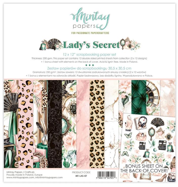 Mintay - 12 x 12 Paper Set - Lady's Secret MT-LAS-07