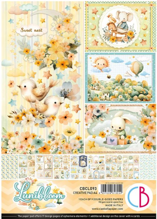 Ciao Bella - Lunibloom - A4 Creative Pad  A4