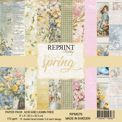 Reprint - Paperpack 8x8 - Hello Spring collection