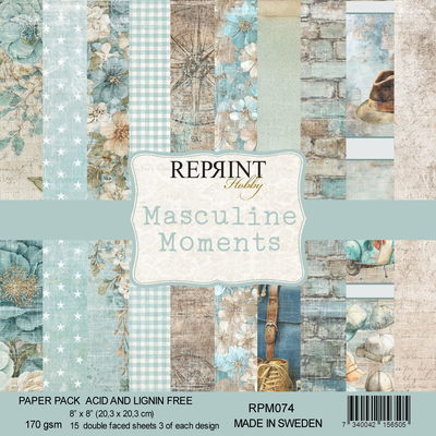 Reprint - Paperpack 8x8 - Masculine Moments collection