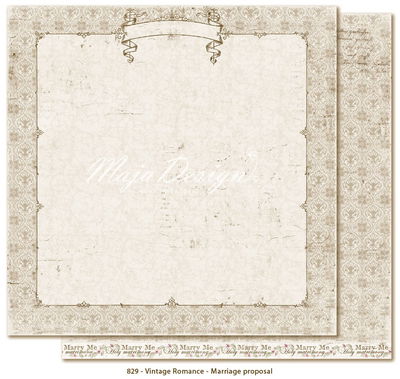 Maja Design - Vintage Romance - Marriage proposal