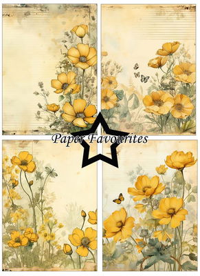 Paper Favourites - A6  Paper Pack - Buttercup  PFA573