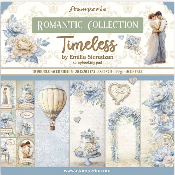 Stamperia - Paper Pad 8x8 - Timeless