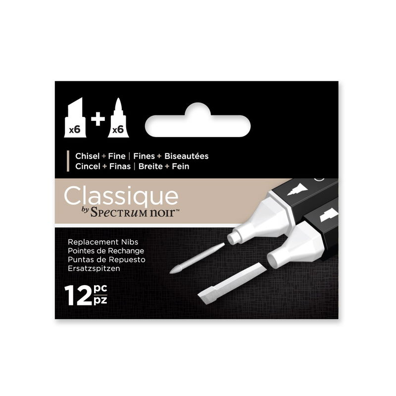 Spectrum Noir - Classiques Chisel Fine Nibs 12pcs