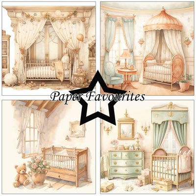 Paper Favourites - 6x6  Paper Pack - Vintage Baby Room  PF542