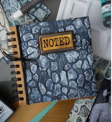 Sizzix - 3D Texture Fades Embossing Folder 6x8 1/2" - Cobblestone 666959 Tim Holtz