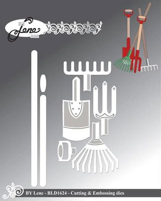 By Lene - Cutting & Embossing Die - Garden Tools BLD1624