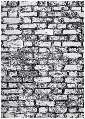 Sizzix - 3D Texture Fades Embossing Folder 6x8 1/2" - Brickwork 666958 Tim Holtz