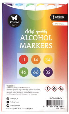 Studio Light  - Alcohol Markers Rainbow SL-CO-MARK34