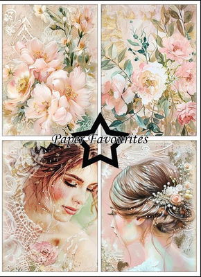 Paper Favourites - A6  Paper Pack - Wedding Art  PFA584