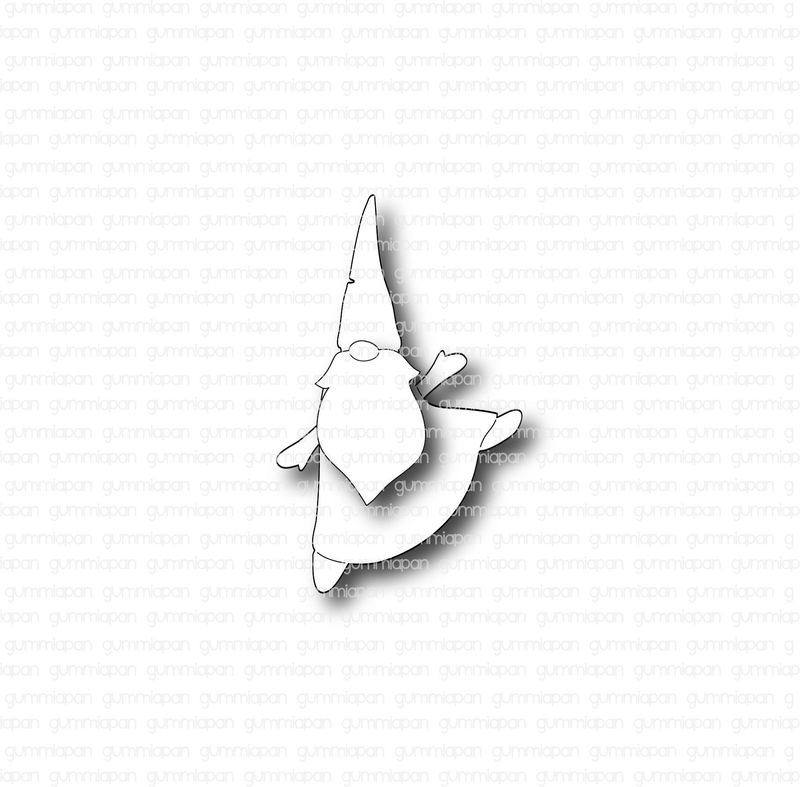 Gummiapan - Dies - Liten Skuttande Gnome D210869
