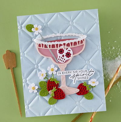 Spellbinders - Etched Dies - Happier Hour  Sip Sip Ole' S5-724 Spellbinders - Etched Dies - Happier Hour  Sip Sip Ole' S5-724