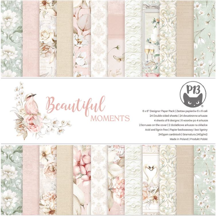 Piatek13 - Paper pad - Beautiful Moments 6x6 P13-BEA-09