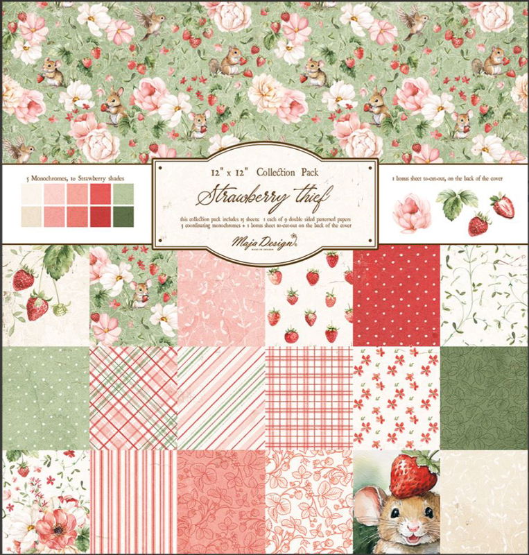 Maja Design - 12x12 collection pack - Strawberry Thief