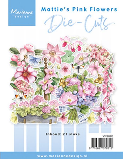 Marianne D - Die-Cuts - Mattie's Pink Flowers  VK9626