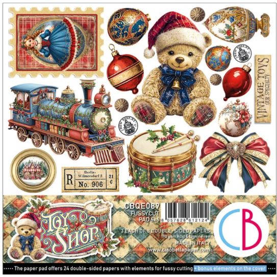 Ciao Bella - Toy Shop - Fussy cut pad 6x6