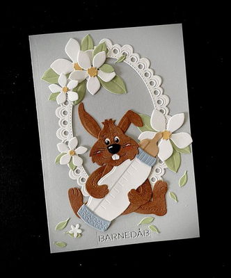 By Lene - Cutting & Embossing Die - Large Rabbits  BLD1750