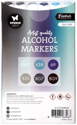 Studio Light  - Alcohol Markers Sea & Sky  SL-CO-MARK44