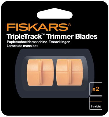 Fiskars - Paper Trimmer Blades - TripleTrack Straight (2pcs