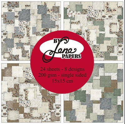 By Lene - Paper pad 15x15 - Christmas Patchwork  BLP070