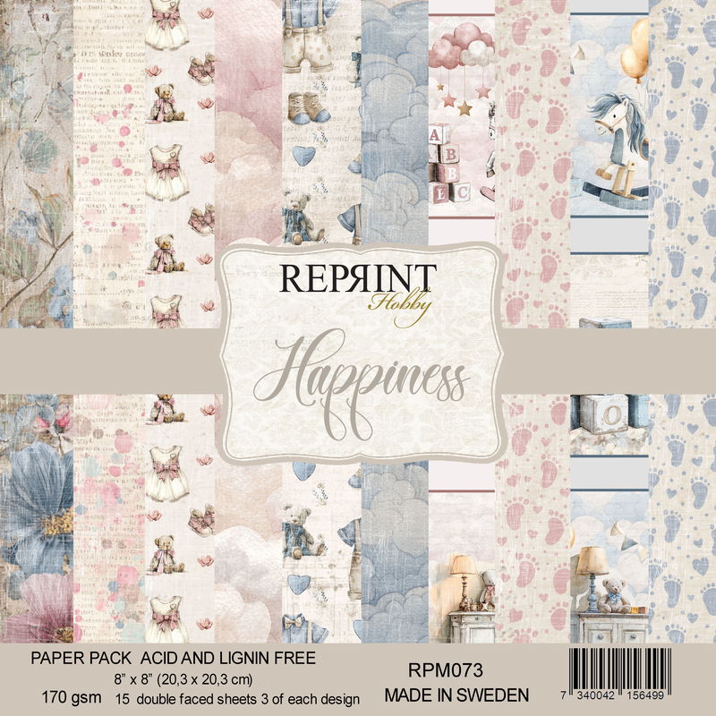 Reprint - Paperpack 8x8 - Happiness collection