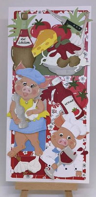 By Lene - Cutting & Embossing Die - Wine and Cheese  BLD1761