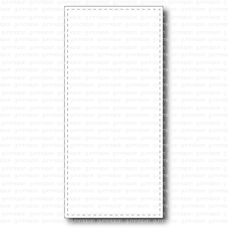 Gummiapan - Dies -   Stitched Rectangle till Gummiapans SlimLine  D210422