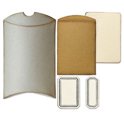 Sizzix Thinlits Die Set - 5pcs Vault Pillow Box + Bag 666568