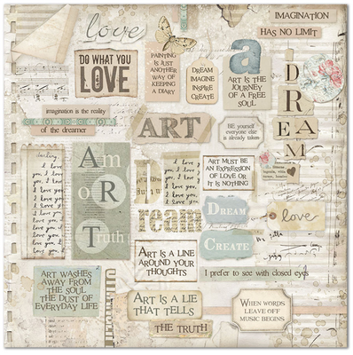 Stamperia Paper Pad 8x8 - Imagine