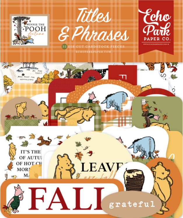 Echo Park - Titles & Phrases - Winnie The Pooh Autumn WPA453032