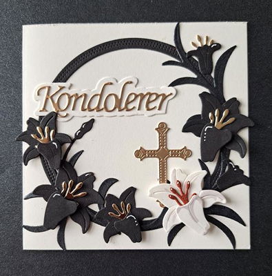 By Lene - Cutting & Embossing Die - Kondolerer  BLD1754