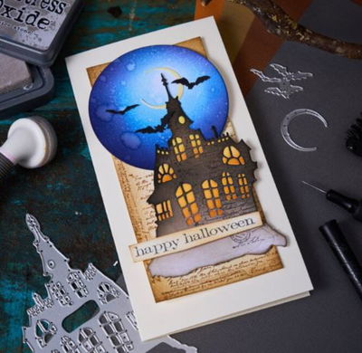 Sizzix - Thinlits Die Set -  Haunted House (3pcs)  662378 Tim Holtz