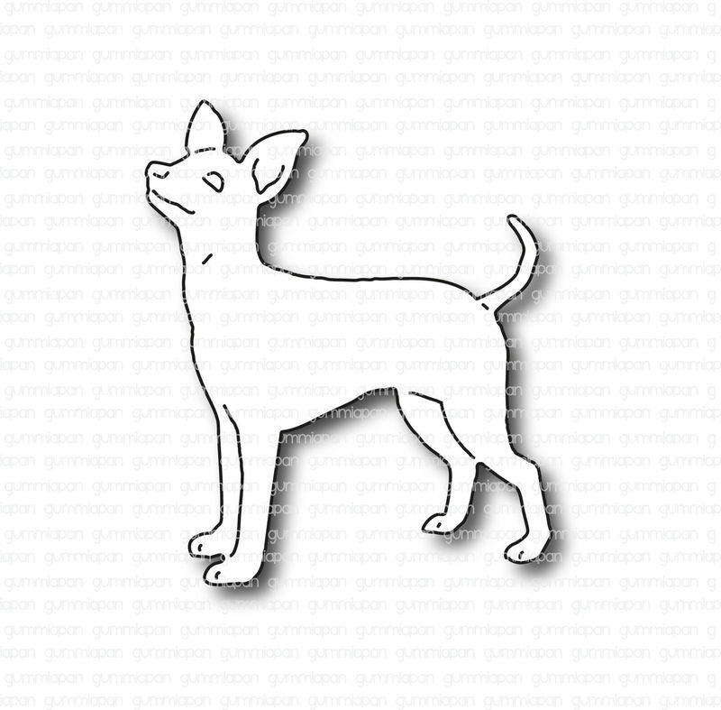 Gummiapan - Dies - Liten hund D220739