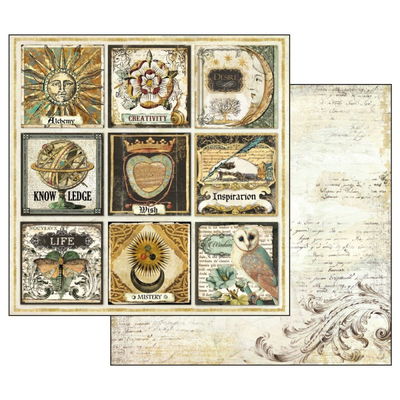 Stamperia Paper Pad 12x12 - Alchemy 10 sheets