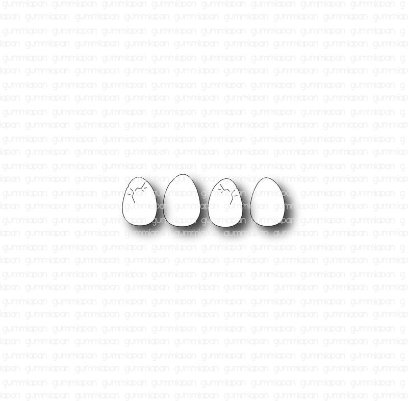 Gummiapan - Dies -  Små ägg  D220230