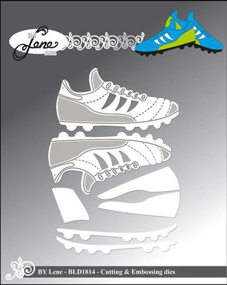 By Lene - Cutting & Embossing Die - Football Shoe  BLD1814
