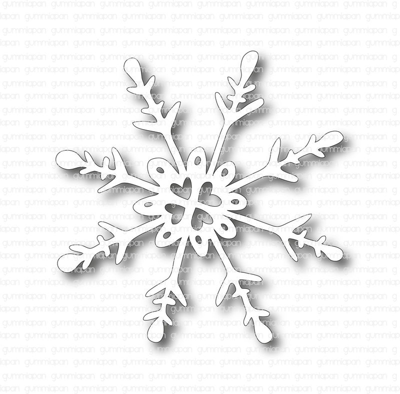 Gummiapan - Dies - Stor Snöflinga  D201136