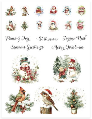 Spellbinders - Rub-On Sheets - Holiday Magic Holiday Magic SCSR-003