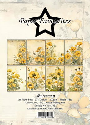 Paper Favourites - A6  Paper Pack - Buttercup  PFA573