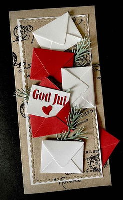 By Lene - Cutting & Embossing Die - Envelope with text  BLD1003