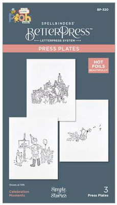 Spellbinders -  BetterPress - Classic Pooh Birthday Celebration Moments BP-320