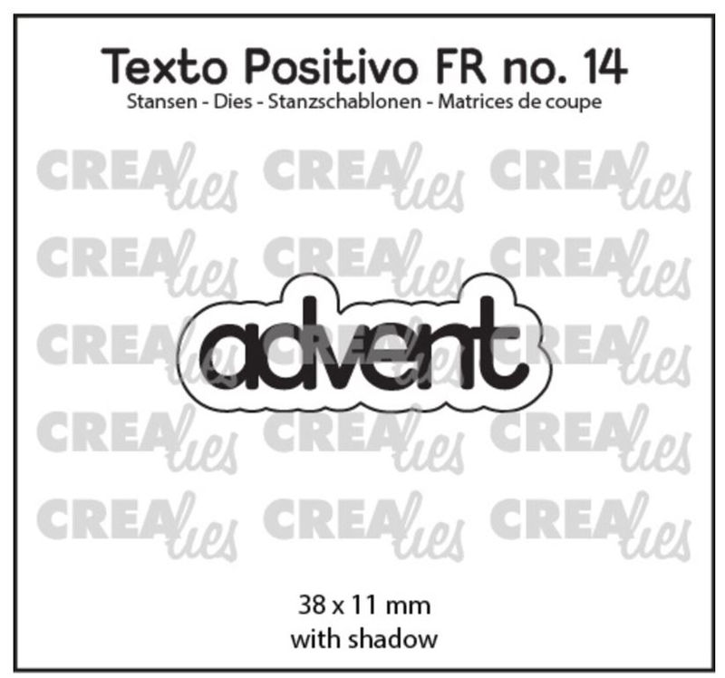 Crealies - dies - Texto Positivo Advent POSFR14
