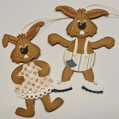 By Lene - Cutting & Embossing Die - Large Rabbits  BLD1750
