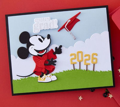 Spellbinders - Etched Dies - Classic Mouse Graduation S4-1533