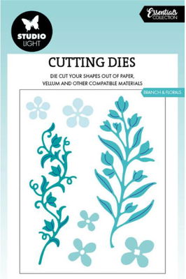 Studio Light - Cut. and Emb. Die  - Essentials Branch & Florals 1076