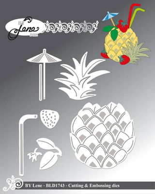 By Lene - Cutting & Embossing Die - Hawaii Drink BLD1743