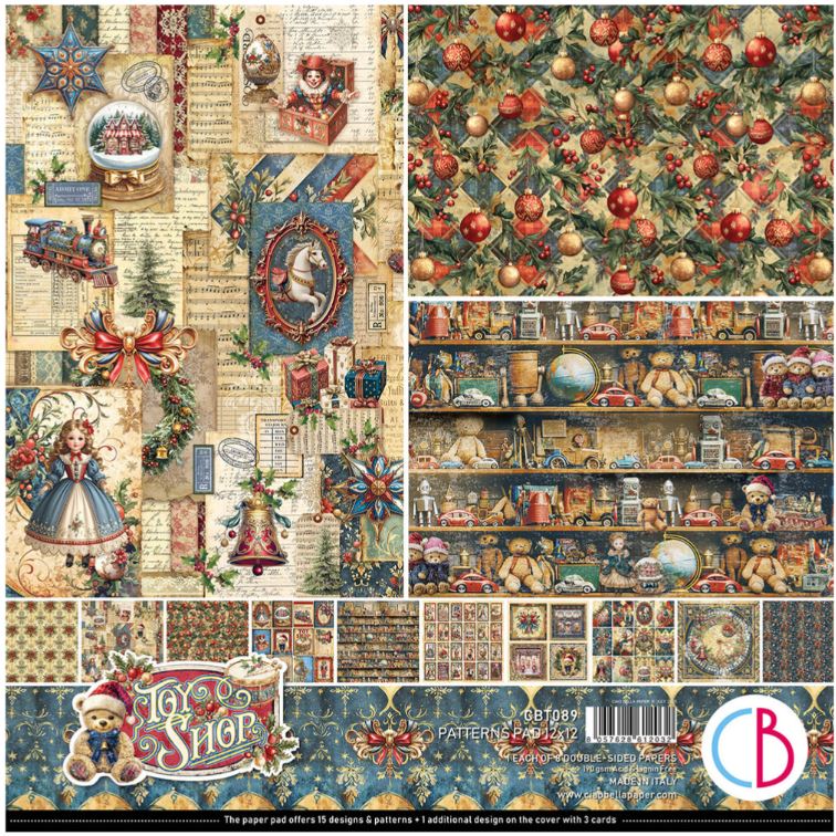 Ciao Bella - Toy shop - paper pad pattern 12x12