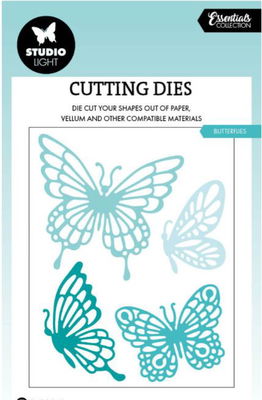 Studio Light - Cut. and Emb. Die  - Essentials Butterflies 1077