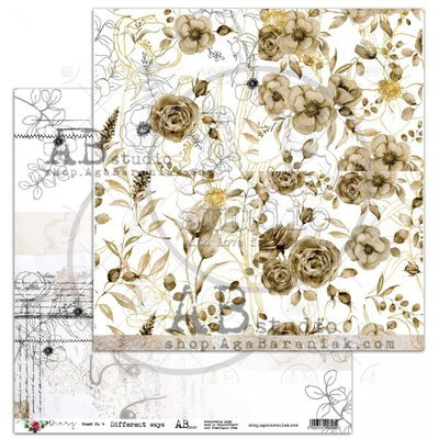 AB studio - Diary - scrapbooking paper set 8x 12x12 + bonus